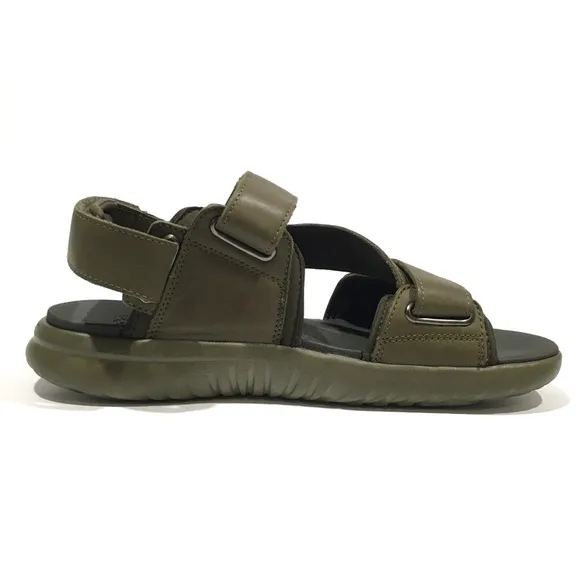 UGG UNION STRAP MEN’S SPORT SANDALS -BURNT OLIVE LEATHER -US 10 -NEW