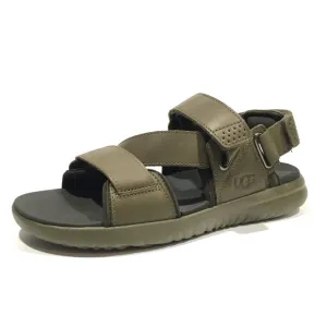 UGG UNION STRAP MEN’S SPORT SANDALS -BURNT OLIVE LEATHER -US 10 -NEW