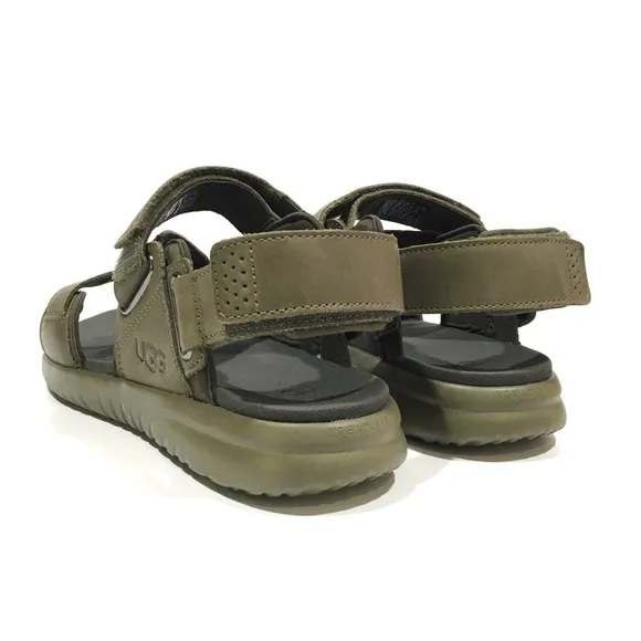 UGG UNION STRAP MEN’S SPORT SANDALS -BURNT OLIVE LEATHER -US 11 -NEW