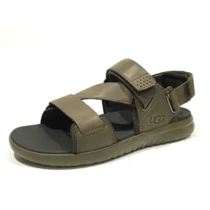 UGG UNION STRAP MEN’S SPORT SANDALS -BURNT OLIVE LEATHER -US 11 -NEW