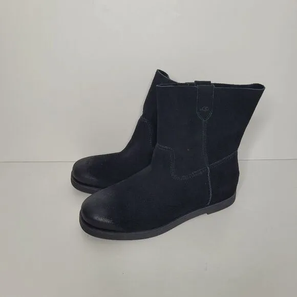 UGG Women's Josefene Black Suede Pull On Slouchy Ankle  Boots 1130527 Size 7