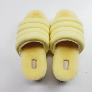 UGG Women's Maxi Puft Slide Slipper Sandals Banana Yellow Size 8