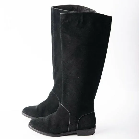 UGG® Womens Gracen Suede Block Heel Riding Boots