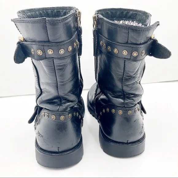 {UGG}Jamie Leather Riveted Combat Boots
