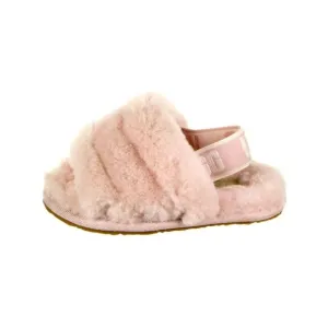 UGGToddler Girls' Logo Print Shearling Sandals size 10 toddler