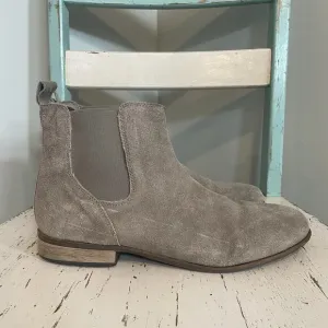 Urban Outfitters Men’s Boots Chelsea Ankle Size 10 Gray Suede Leather Pull On