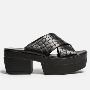 Vagabond Black Lindi Flatform Sliders 37