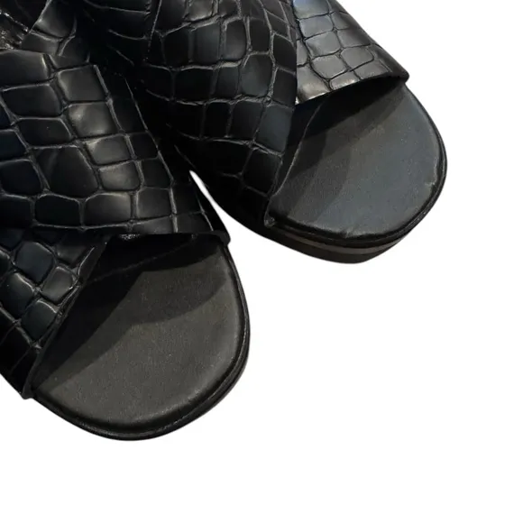 Vagabond Black Lindi Flatform Sliders 37