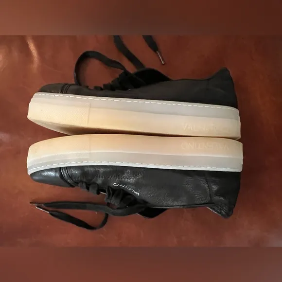 Valentino Black Leather Sneakers 10