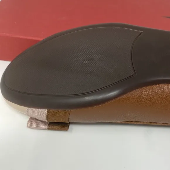 VANELI Salia Cognac Nappa Pink Ballet Flat Slight Heel Padded Women’s Size 7M