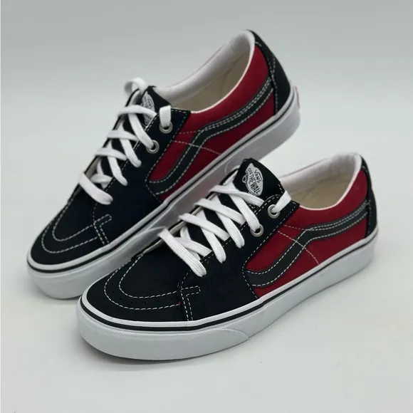 Vans Black and Red Sneakers