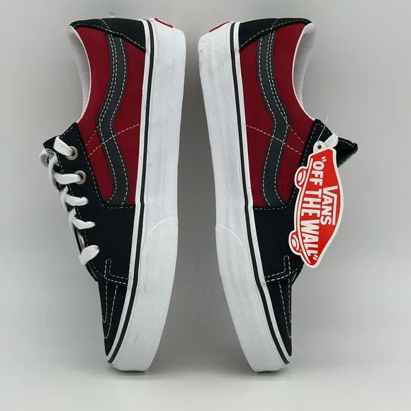 Vans Black and Red Sneakers