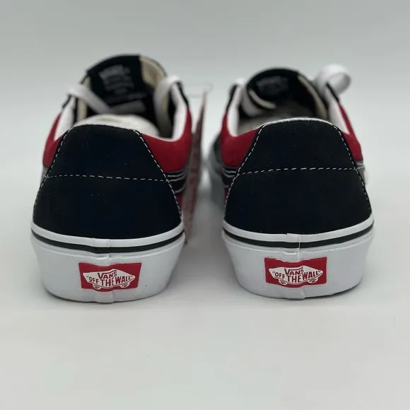Vans Black and Red Sneakers