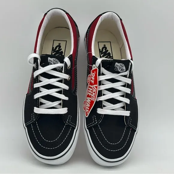 Vans Black and Red Sneakers