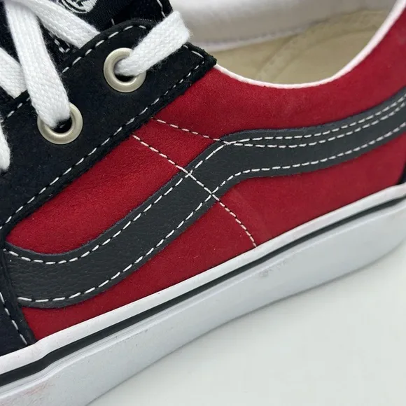 Vans Black and Red Sneakers