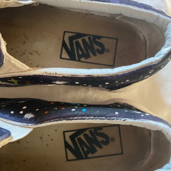 Vans Black Galaxy Slip-On Sneakers
