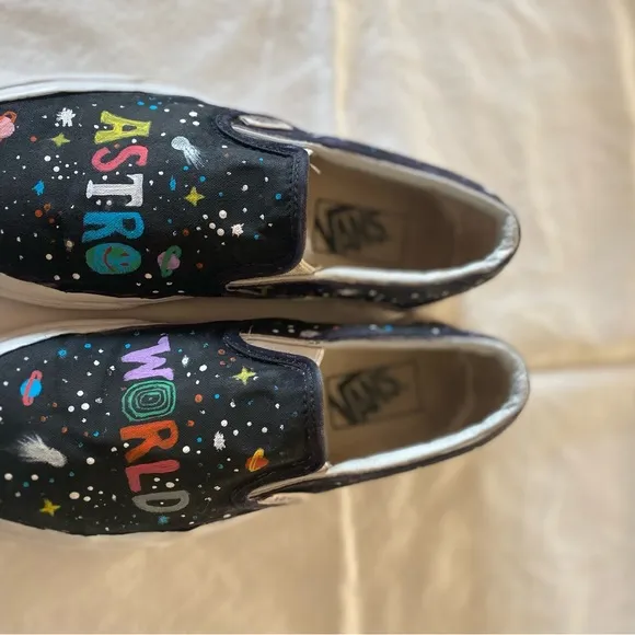 Vans Black Galaxy Slip-On Sneakers