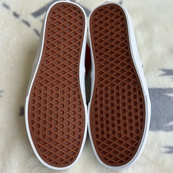 Vans Blue and Pink Sneakers with Gradient and Checkered Design