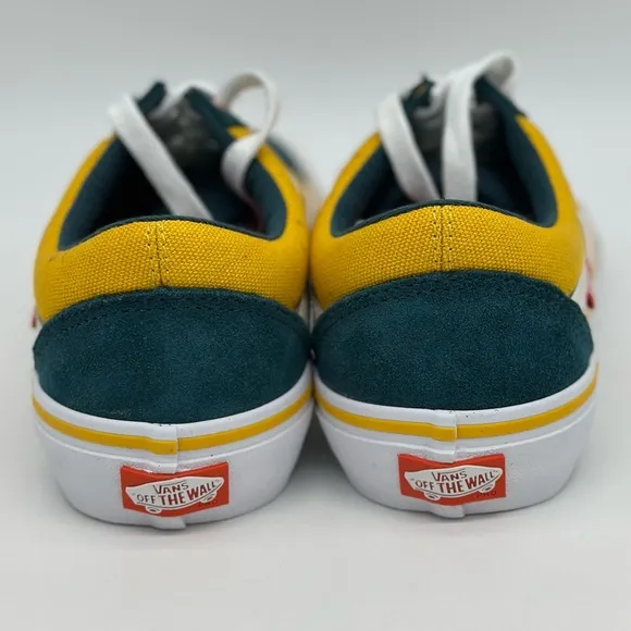 Vans Green and Yellow Sneakers