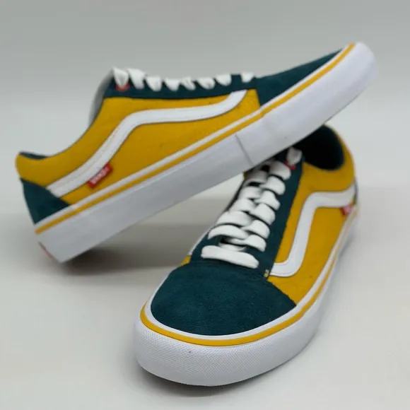 Vans Green and Yellow Sneakers