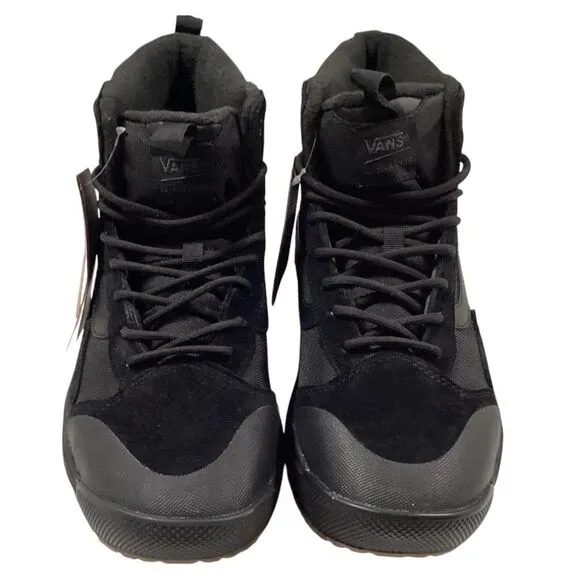Vans Hiking Boots Men 9 Black Ultrarange EXO Hi MTE 1 Suede Lace Up Sneaker NEW