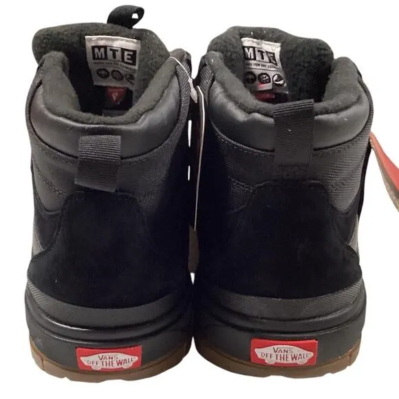 Vans Hiking Boots Men 9 Black Ultrarange EXO Hi MTE 1 Suede Lace Up Sneaker NEW