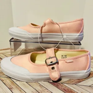 VANS Mary Jane Women's 6.5 Shoes Ballet Chintz Rose Pink Satin White VN000CRRCHN
