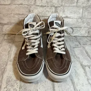 Vans Mens 8.5 Women’s 10 Sk8-Hi Sneakers Rain Drum/True White