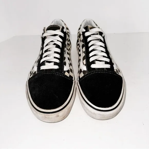 Vans Old Skool 36 DX Sz 10.5 Sneakers in black/check Lace-Up