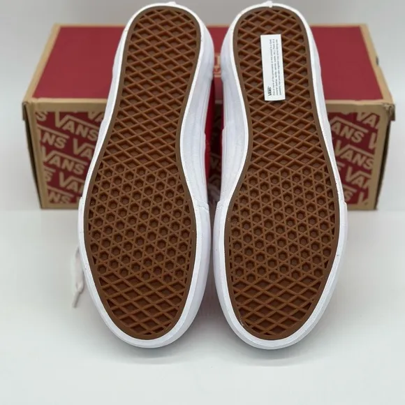 Vans Red and White Sneakers