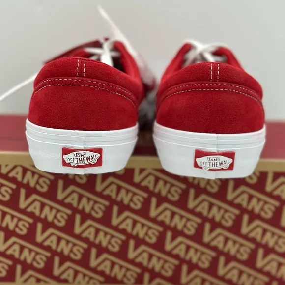 Vans Red and White Sneakers