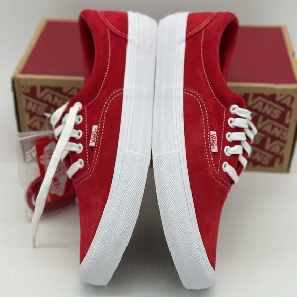 Vans Red and White Sneakers