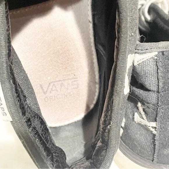 Vans Size 9.5 WTAPS X OG Black Chukka Boot LX 'Bones Mid Top Sneakers