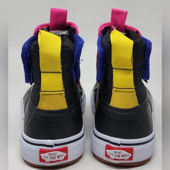 Vans Slip-On Hi Terrain V MTE-1 Shoes Boots Kids Size 2.5 Black Multi Color New