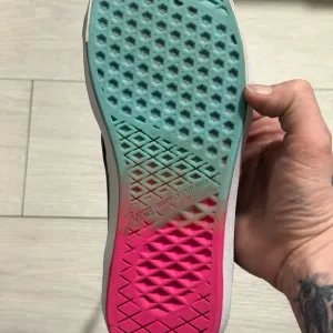 Vans Sneakers with Pink and Teal Sole