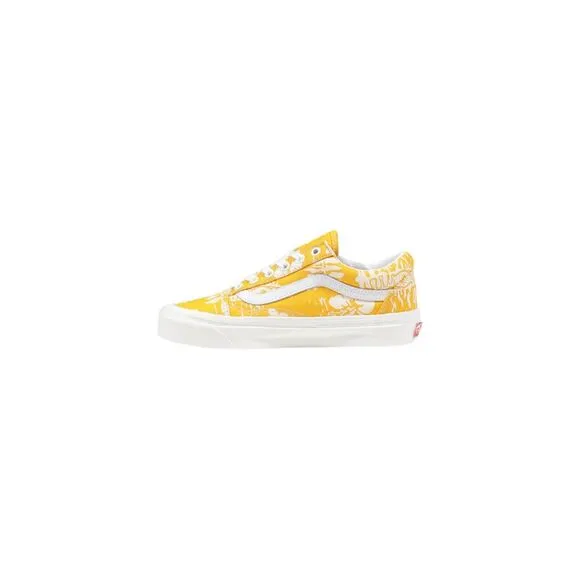 Vans Textile Rubber Sole Shoes Women Yellow Sneakers