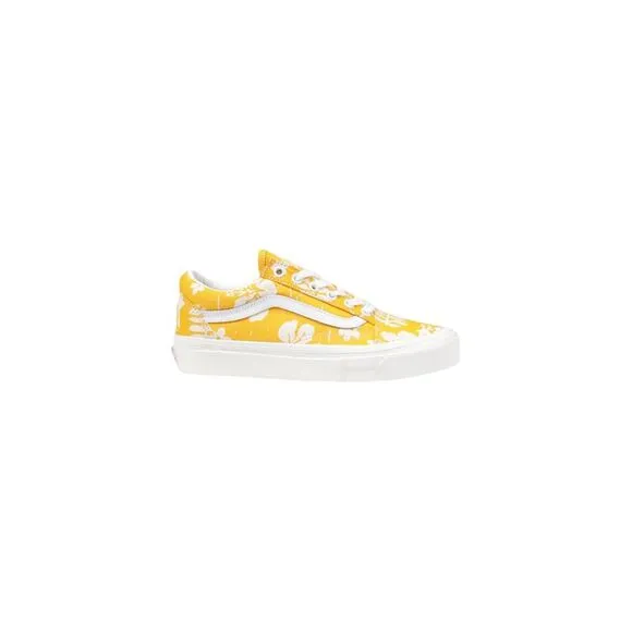 Vans Textile Rubber Sole Shoes Women Yellow Sneakers