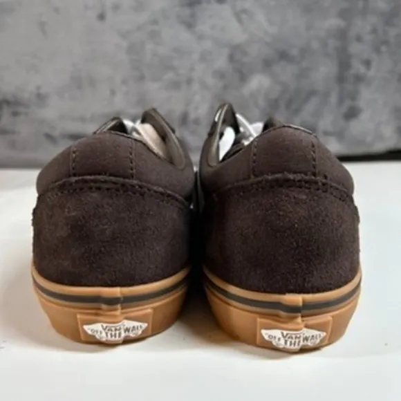 Vans Ward Low-Top Skate Sneakers Brown Gum Sole Casual Shoes Kids Size‎ 7