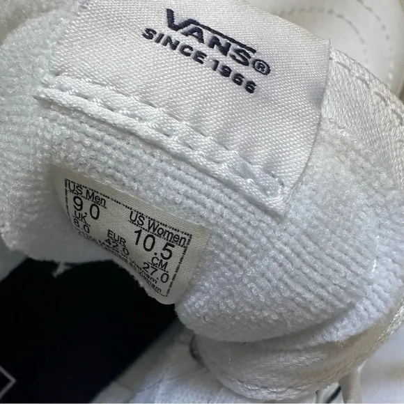 VANS White &amp; Navy Sk8-Hi Tapered Stackform Sneakers 9 Men and 10.5 Women NWOB