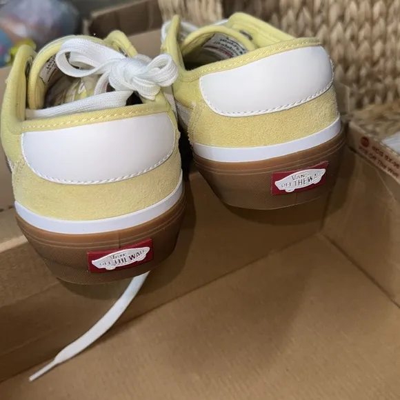 Vans Yellow and White Sneakers