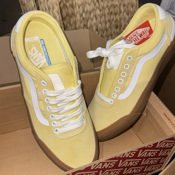 Vans Yellow and White Sneakers