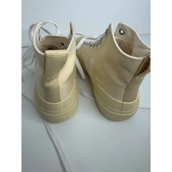 Veja Wata II Butter White High Top Sneakers Canvas Women's EU 36 US 5 UK 3 NEW