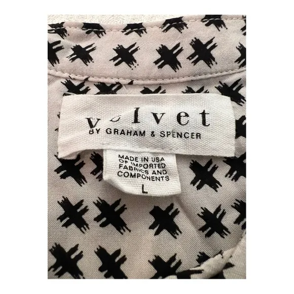 VELVET BY GRAHAM &amp; SPENCER ZOEY LACE UP DRESS L