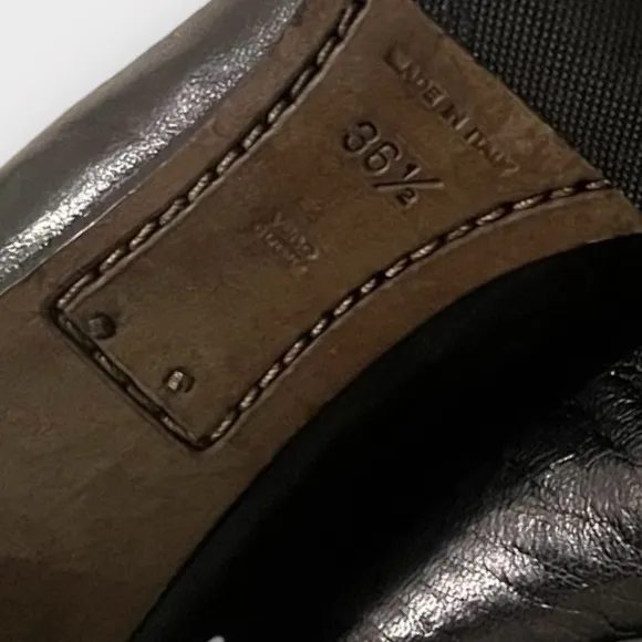 Vero Cuoio Soft Italian Leather Pull on Heeled Boots Sz 6