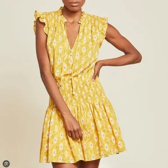 VERONICA BEARD Rayna Botanical Ikat sun dress