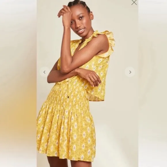 VERONICA BEARD Rayna Botanical Ikat sun dress