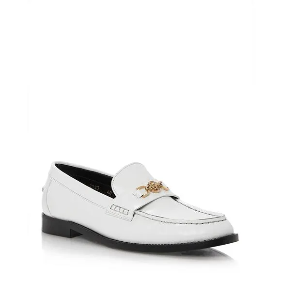 Versace Women's Slip On Embellished Loafer Flats EU 39 US 9