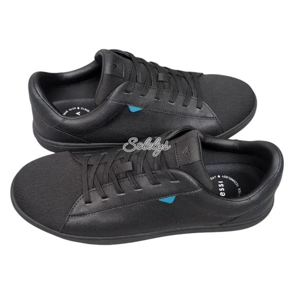 Vessi Soho 2 Asphalt Black Low Top Waterproof Vegan Leather Sneaker Mens 12