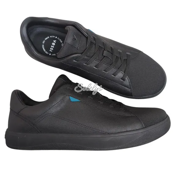 Vessi Soho 2 Asphalt Black Low Top Waterproof Vegan Leather Sneaker Mens 12