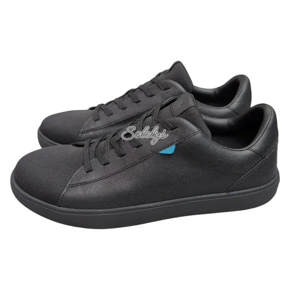 Vessi Soho 2 Asphalt Black Low Top Waterproof Vegan Leather Sneaker Mens 12